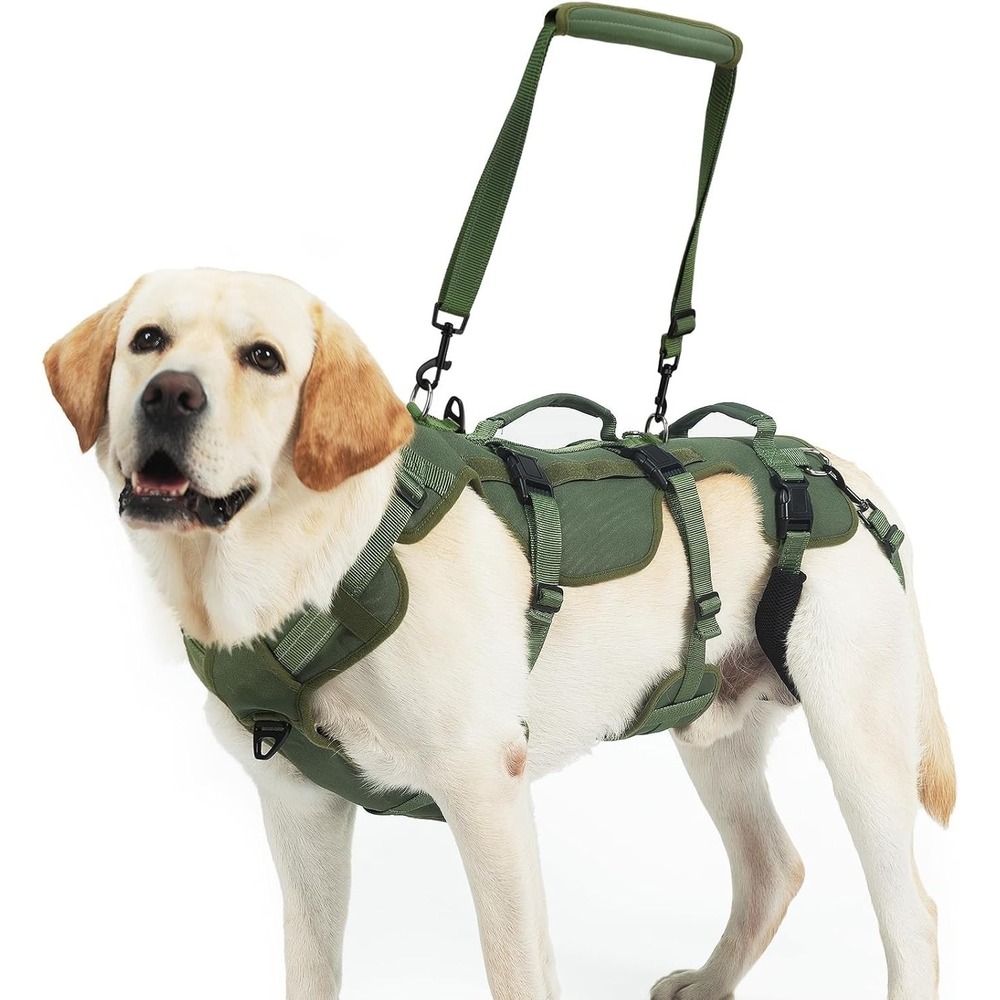 Dog Lift Harness Large Green PUPTECK‎ Support Sling for Rear Leg Injury Help